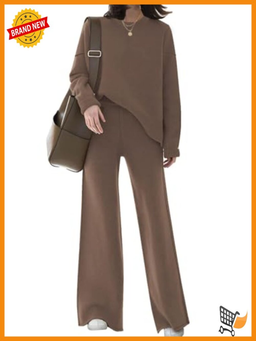 Elegant Lounge Sets Knitted Sweater Set 2 Piece Outfits Loungewear
